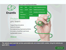 Tablet Screenshot of enantis.com